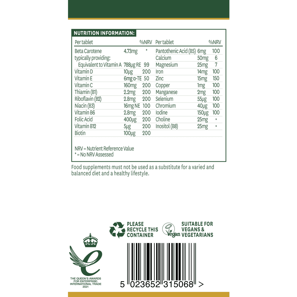 Natures Aid Pregnancy Multi-Vitamins & Minerals 3