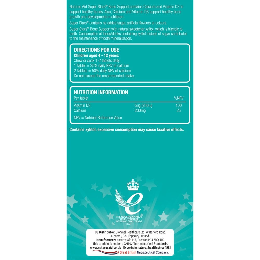Natures Aid Super Stars Bone Support 4