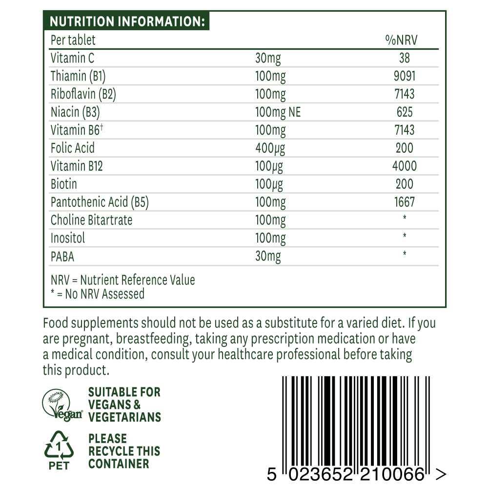 Natures Aid Vitamin B Complex 100 5