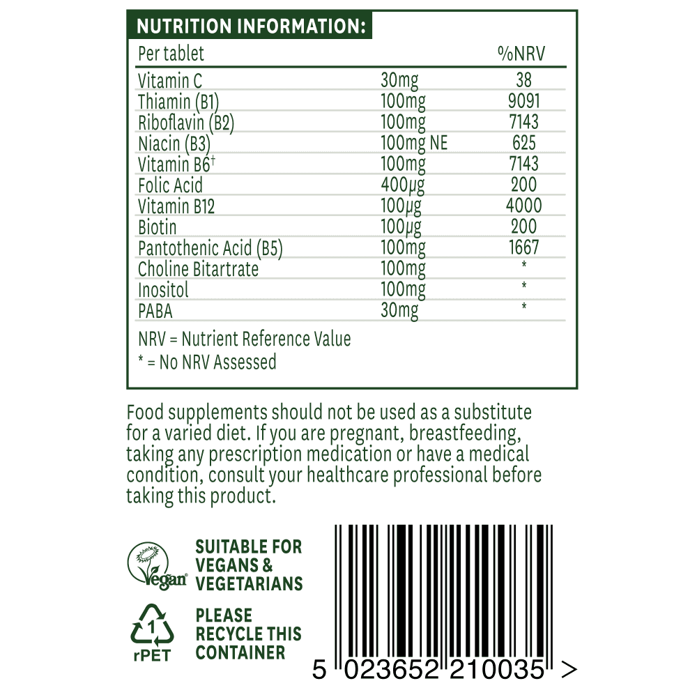 Natures Aid Vitamin B Complex 100 6