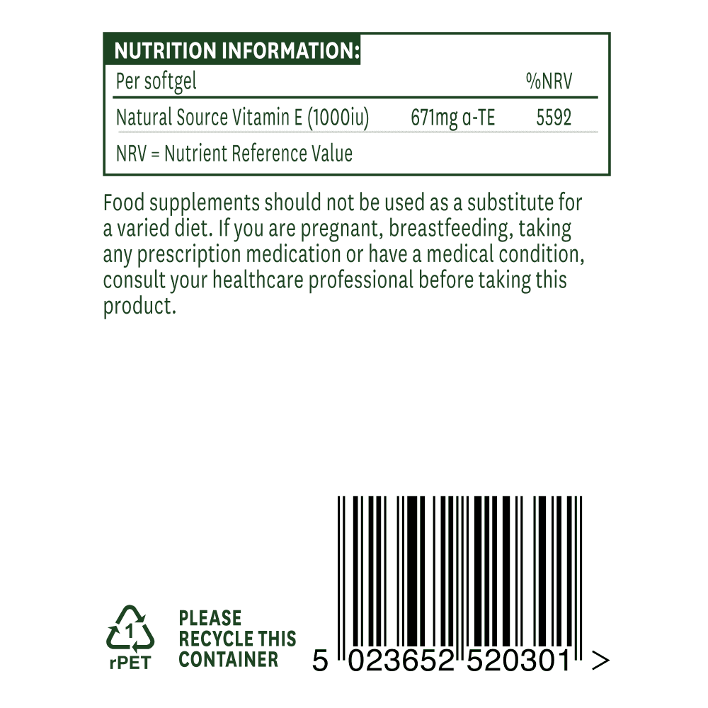 Natures Aid Vitamin E 1000iu 3