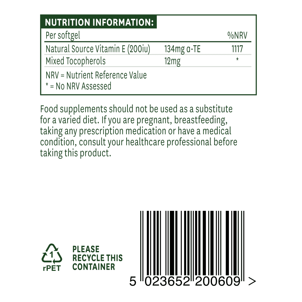 Natures Aid Vitamin E 200iu 3