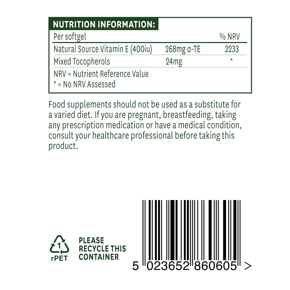 Natures Aid Vitamin E 400iu 3
