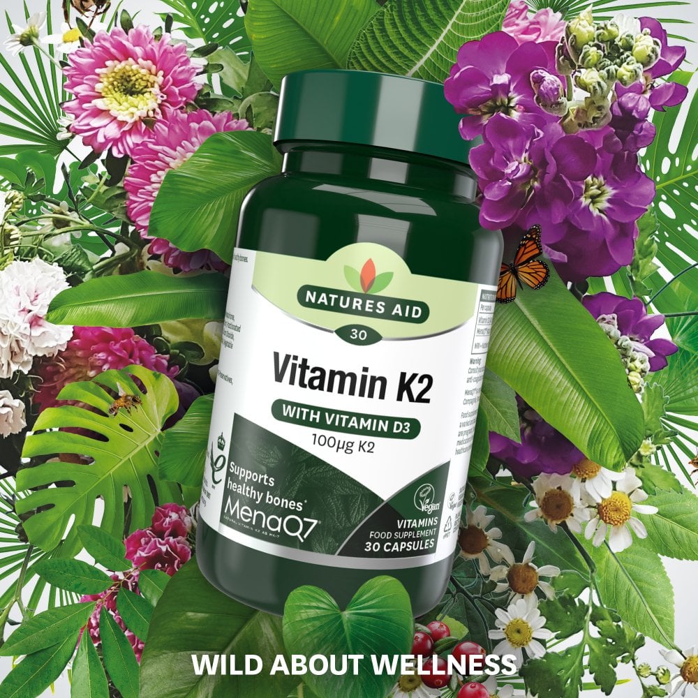Natures Aid Vitamin K2 MenaQ7 (with Vitamin D3) 7