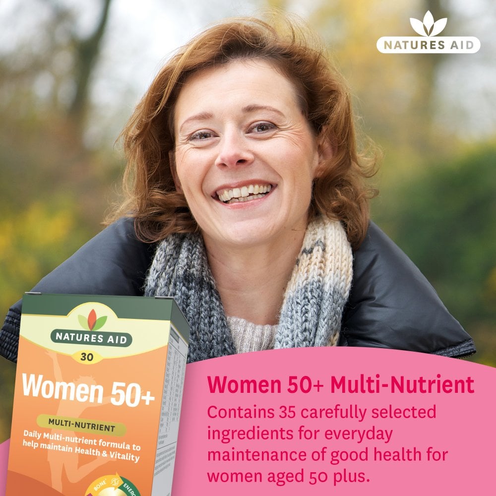 Natures Aid Women's 50+ Multi-Vitamins & Minerals