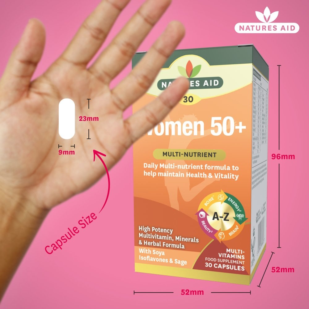 Natures Aid Women's 50+ Multi-Vitamins & Minerals 3