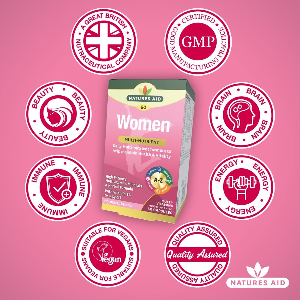 Natures Aid Women's Multi-Vitamins & Minerals 4