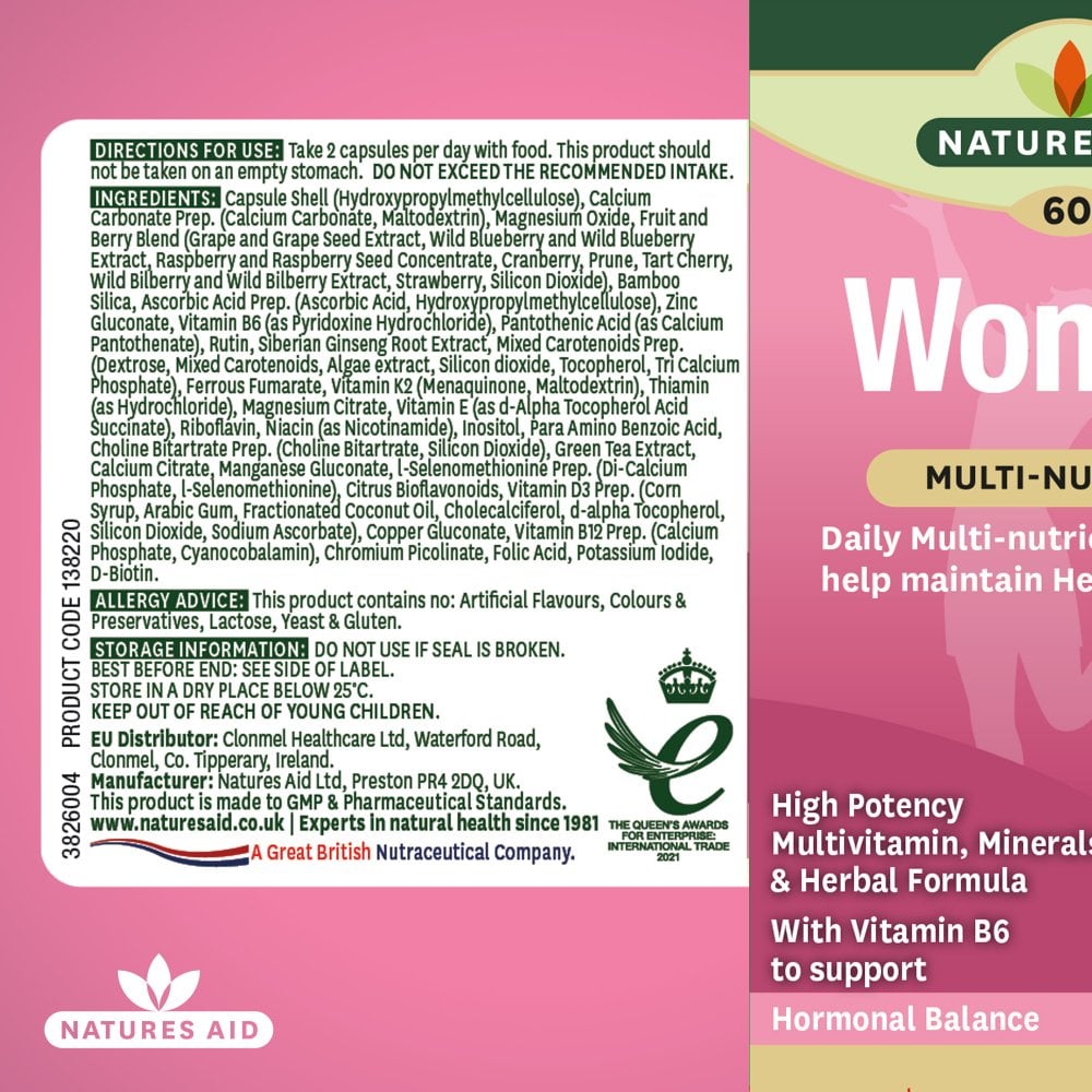 Natures Aid Women's Multi-Vitamins & Minerals 5