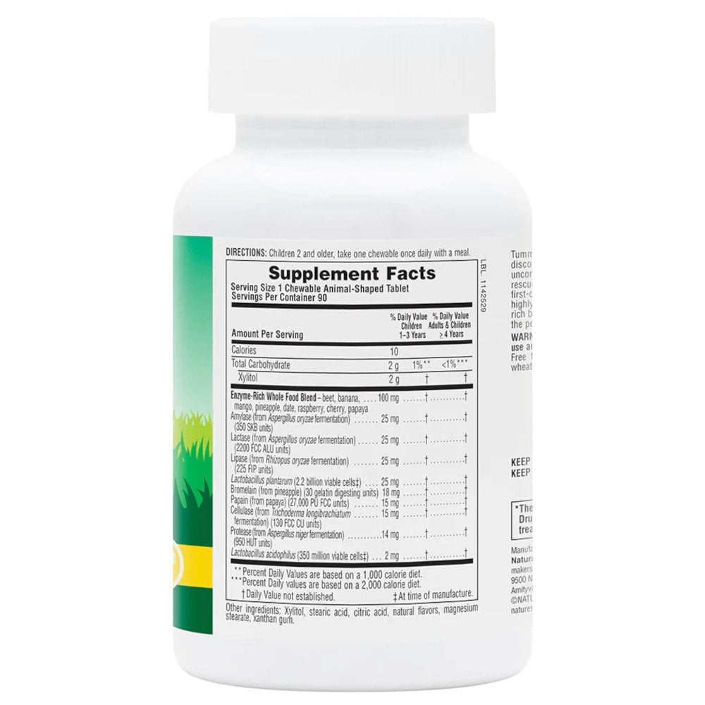 NaturesPlus Animal Parade® Tummy Zyme Children's 90 Chewables