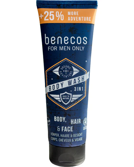 Benecos Men's 3 in 1 Body Wash