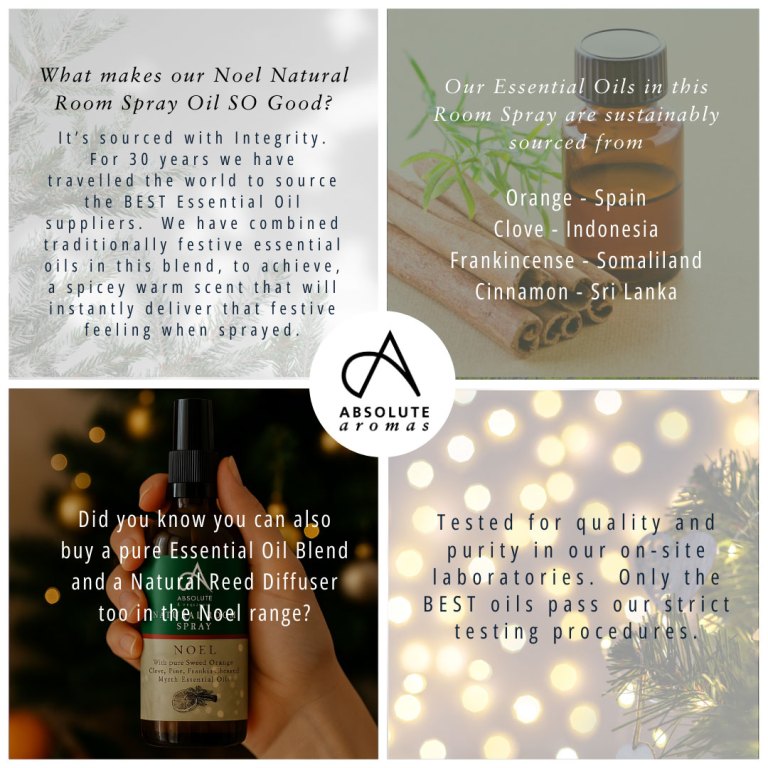 Absolute Aromas Noel Natural Room Spray 3