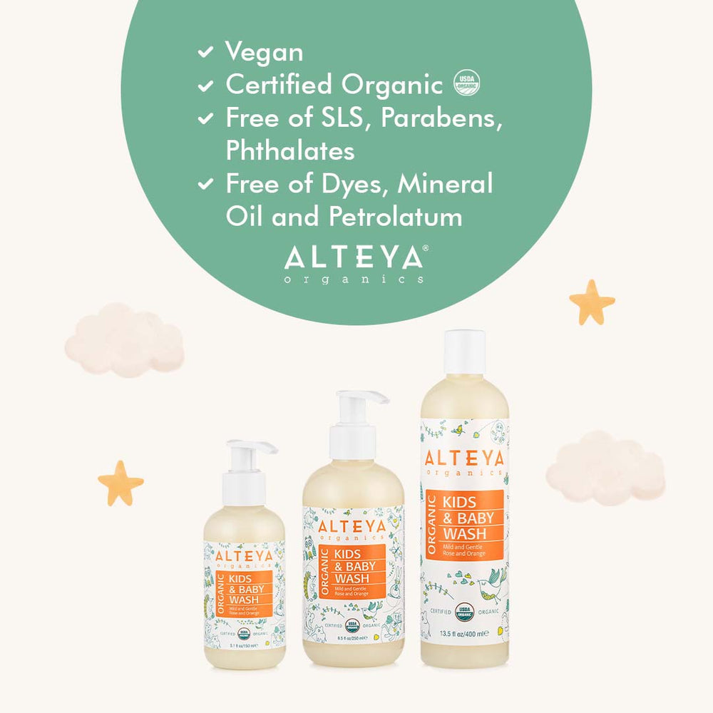 Alteya Organics Organic Kids & Baby Wash 400ml 5