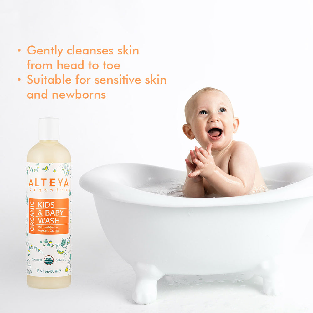 Alteya Organics Organic Kids & Baby Wash 400ml 4