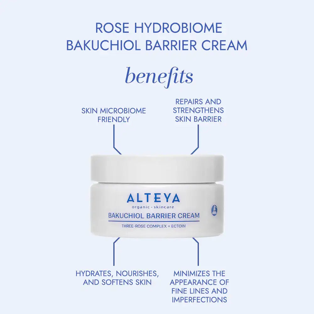 Alteya Organics Organic Bakuchiol Barrier Cream Rose Hydrobiome 4