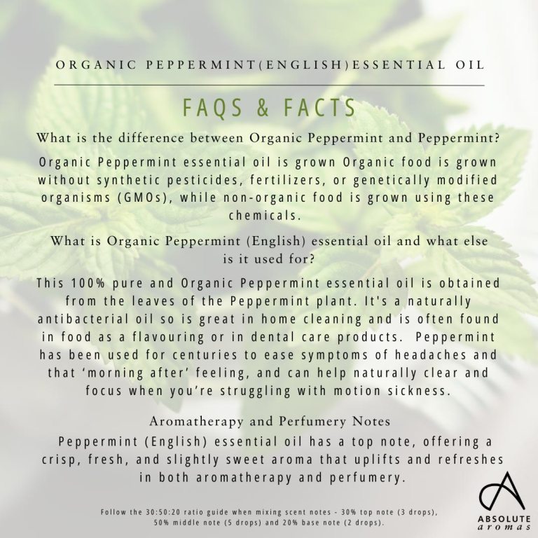 Absolute Aromas Organic Peppermint Essential Oil (English) 3