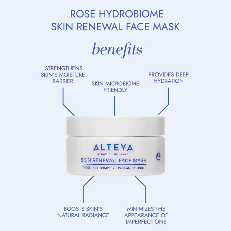 Alteya Organics Organic Renewal Face Mask Rose Hydrobiome 50 Ml 3