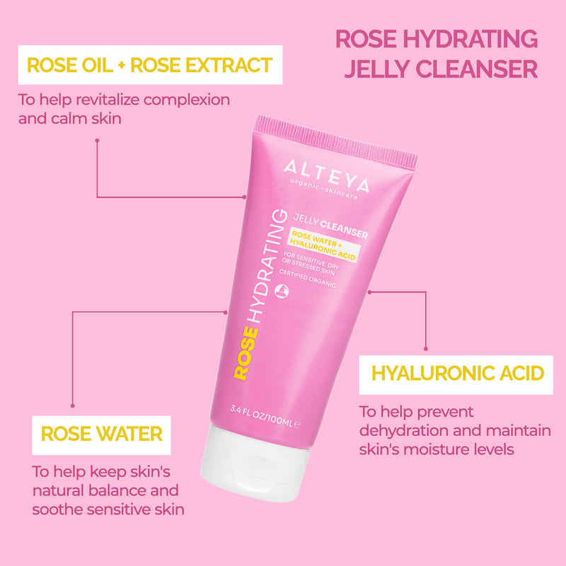 Alteya Organics Rose Hydrating Jelly Cleanser 100ml 5