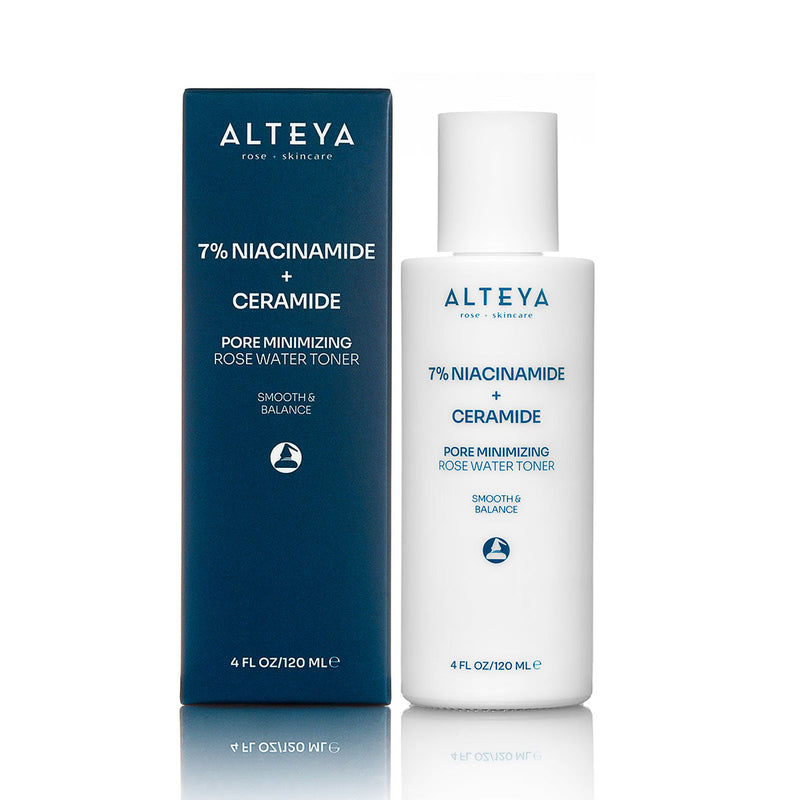 Alteya Organics Pore Minimizing Rose Water Toner (7% Niacinamide + Ceramide)