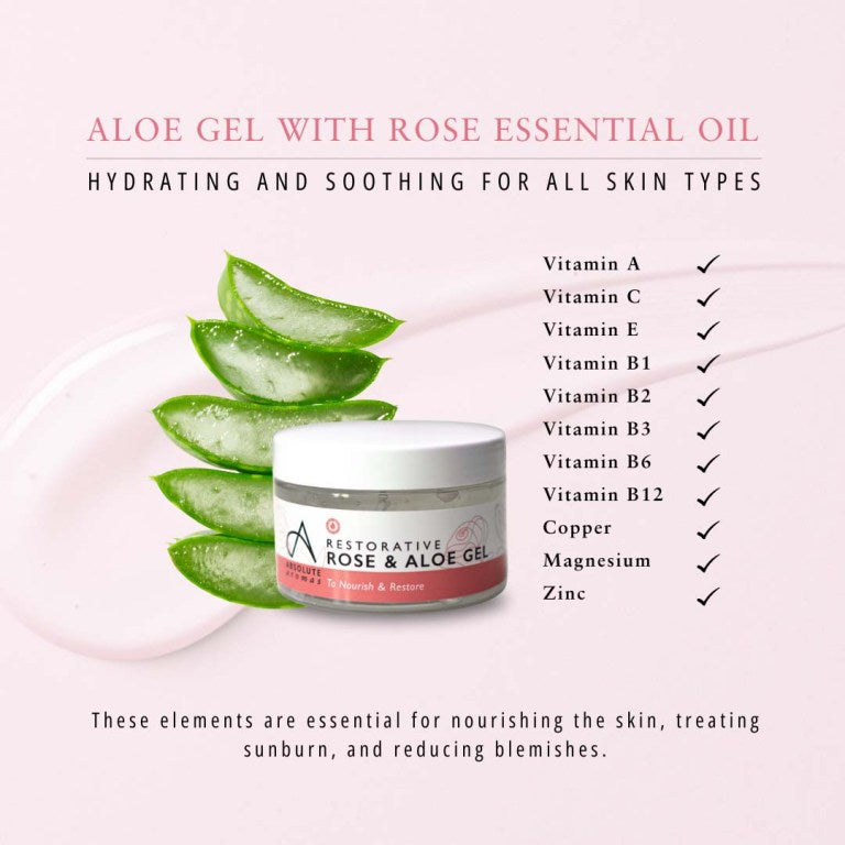 Absolute Aromas Rose Aloe Gel 3