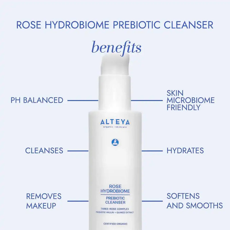 Alteya Organics Organic Prebiotic Cleanser Rose Hydrobiome 120 Ml 3
