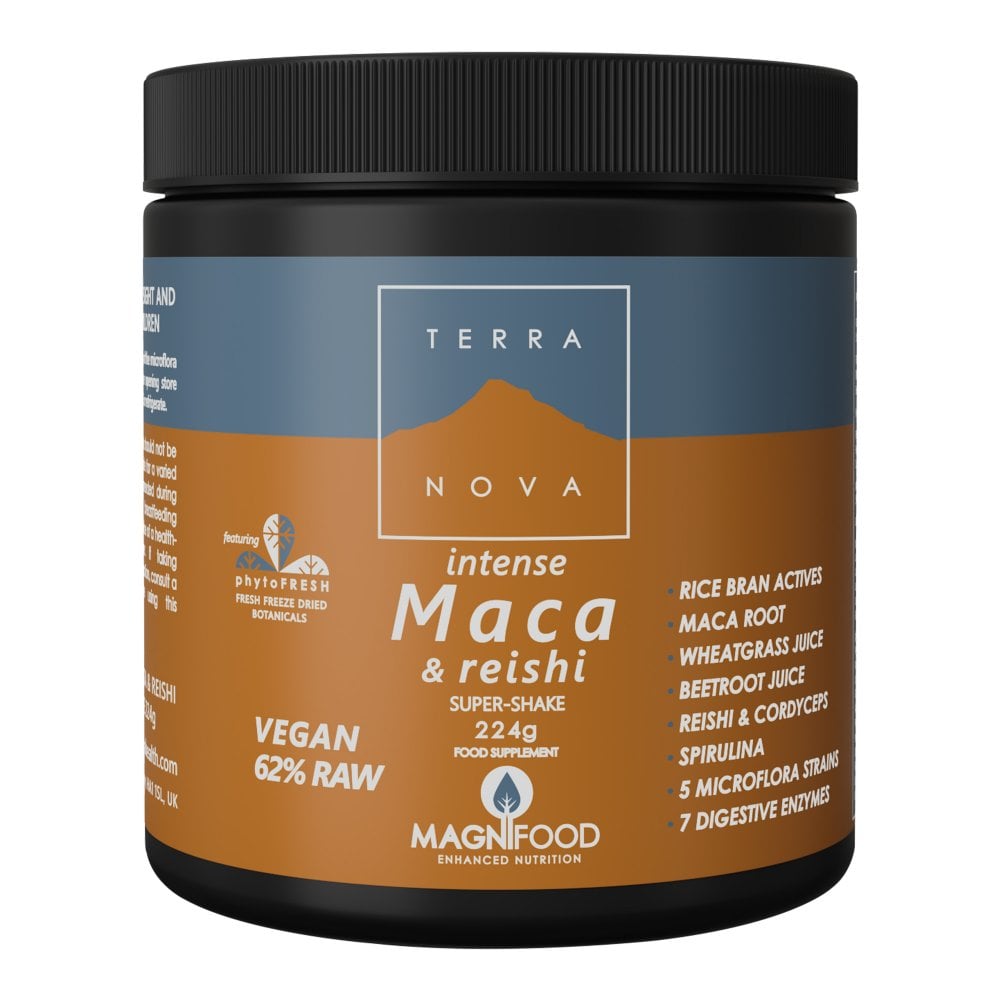 Terranova Intense Maca & Reishi Super-Shake - 224g Powder