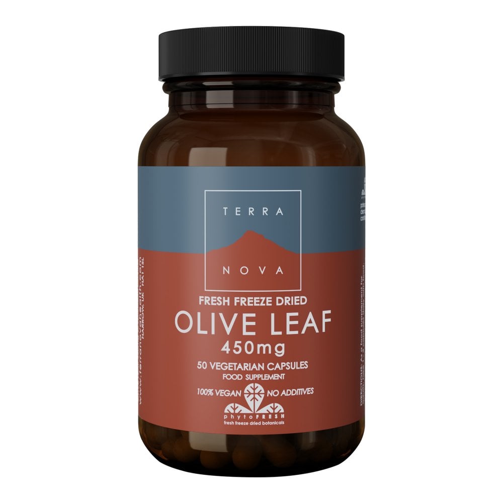 Terranova Olive Leaf 450mg - 50 Vegicaps