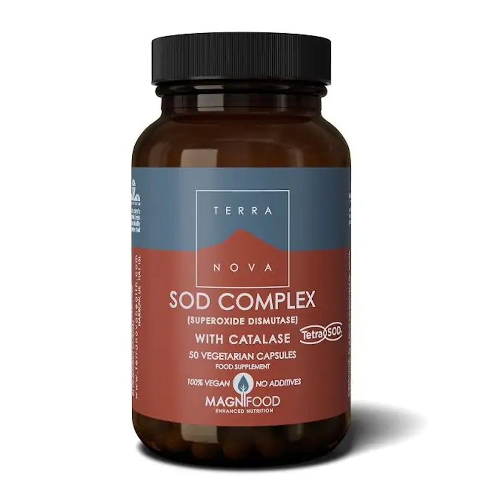 Terranova Sod Complex With Catalase - 50 Capsules