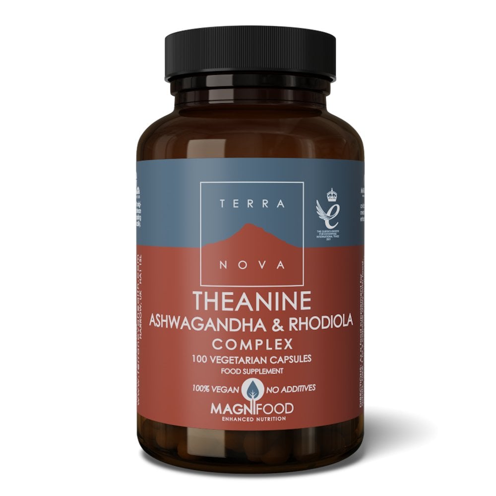 Terranova Theanine, Ashwagandha & Rhodiola Complex