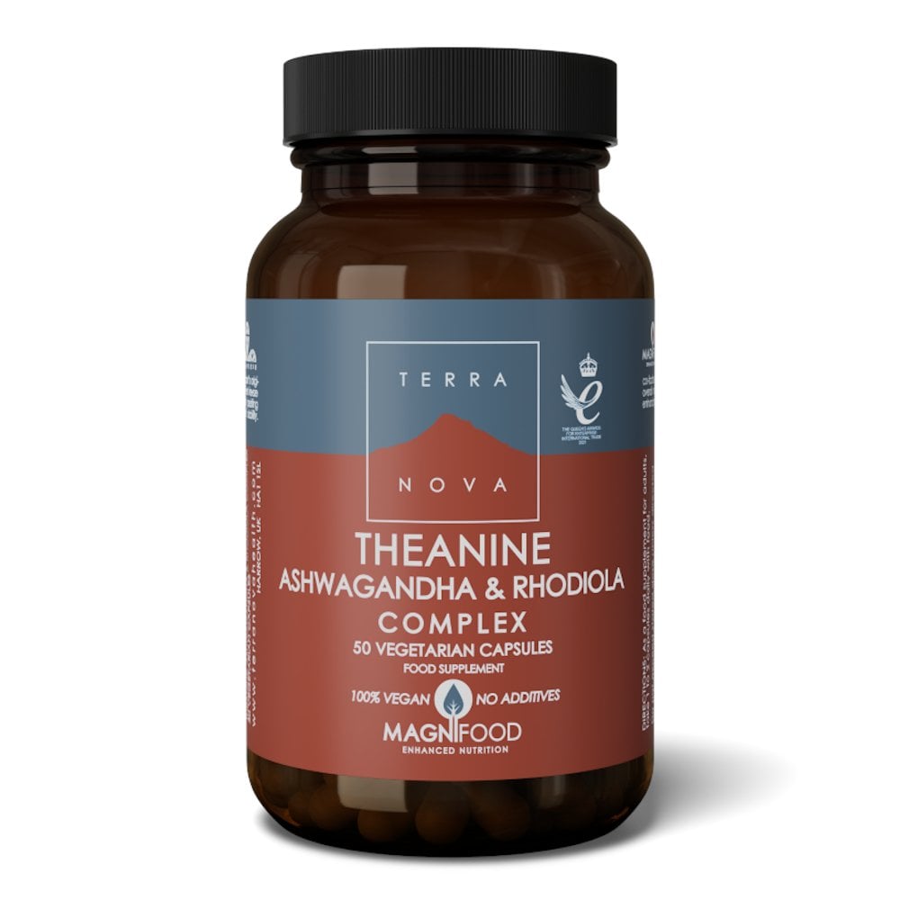 Terranova Theanine, Ashwagandha & Rhodiola Complex