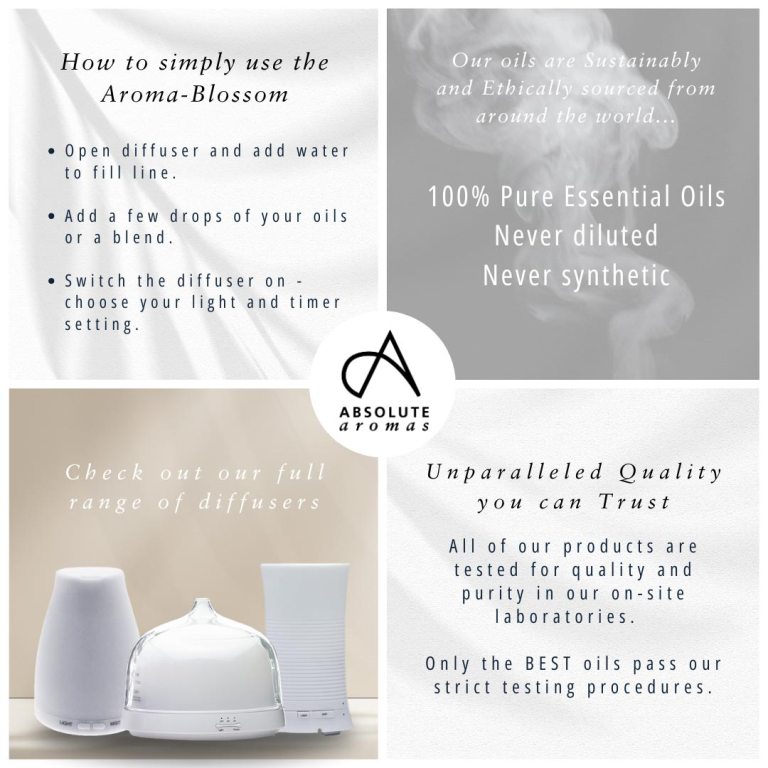 Absolute Aromas Aroma-Blossom Ultrasonic Diffuser 4
